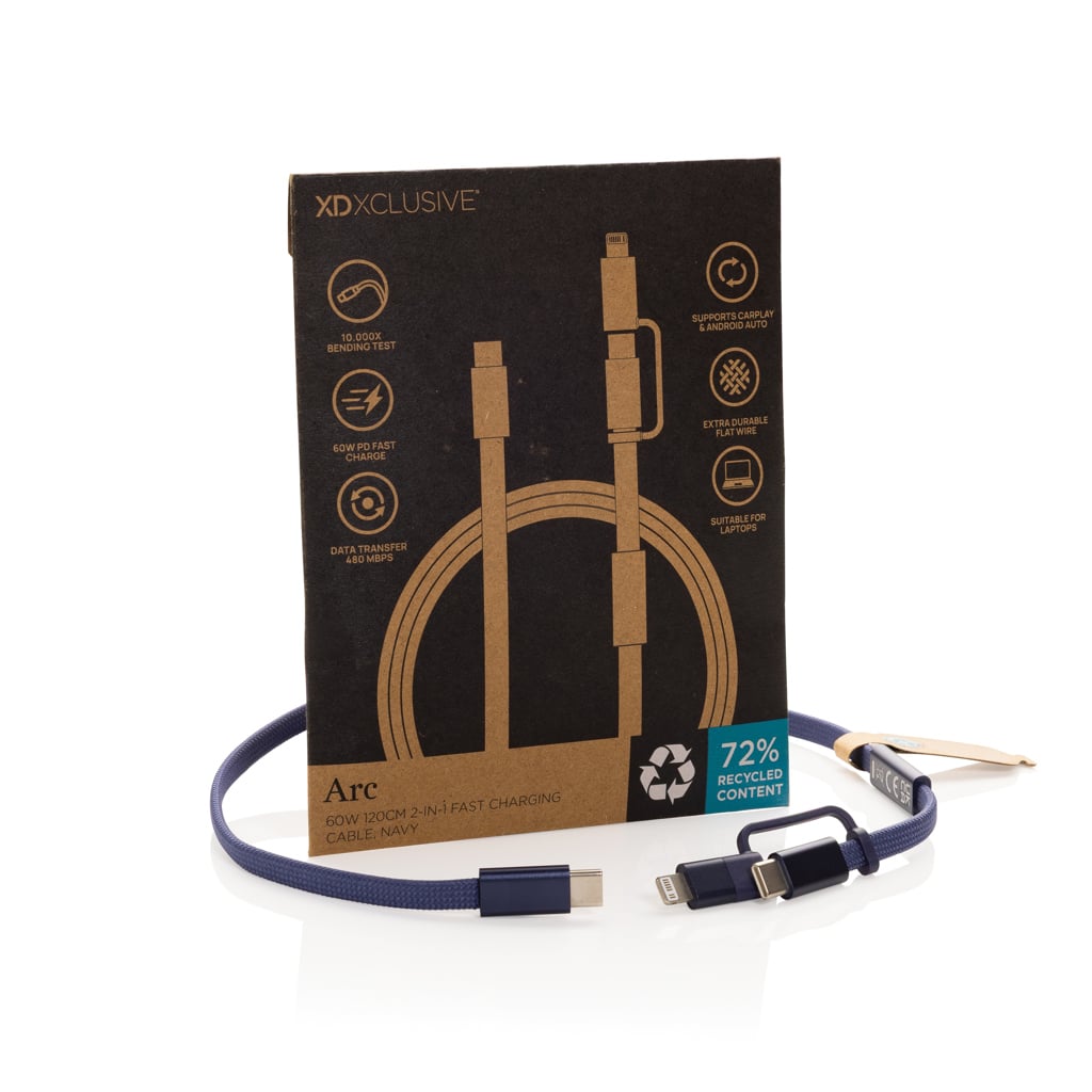 Arc RCS 60W 120 cm 2-in-1 fast charging cable