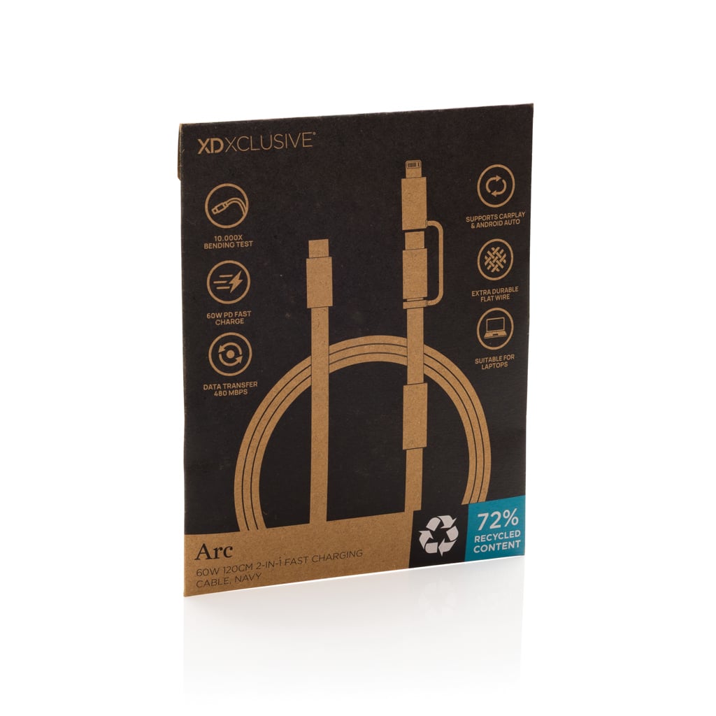 Arc RCS 60W 120 cm 2-in-1 fast charging cable