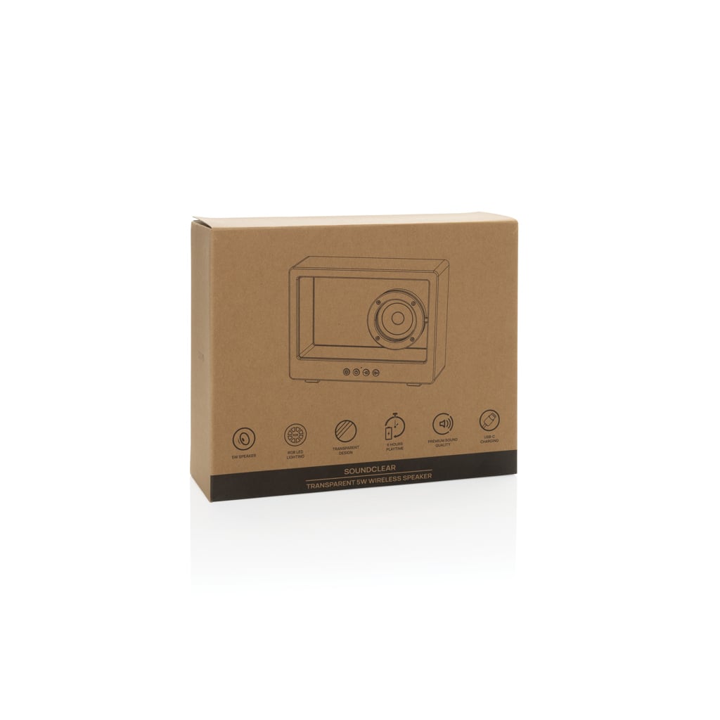 Soundclear Transparent 5W wireless speaker