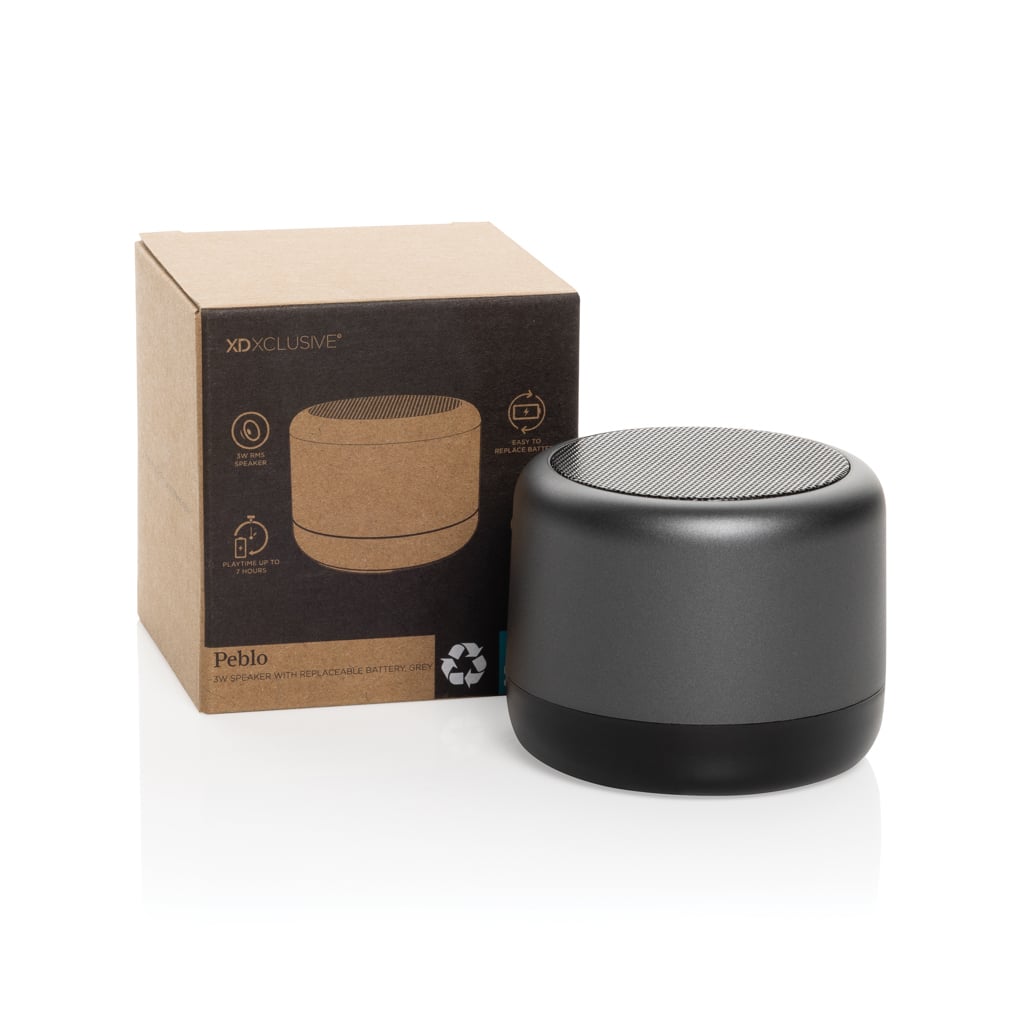 Peblo RCS 3W speaker with removable battery
