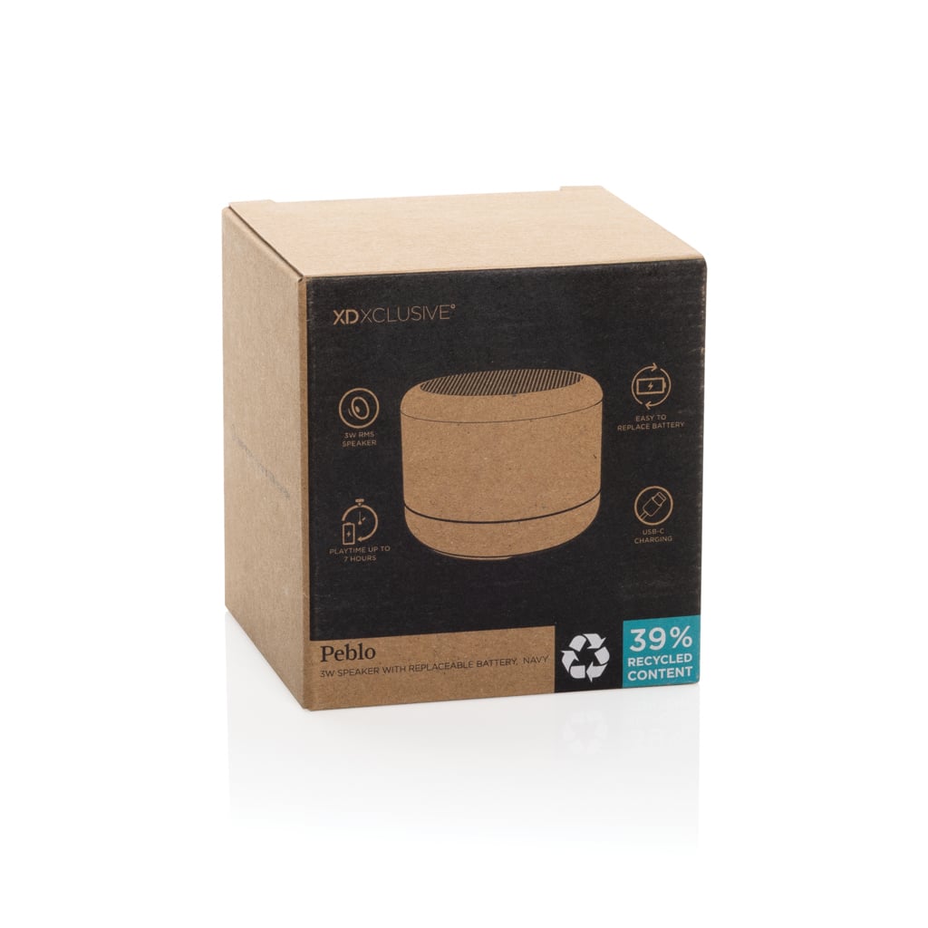 Peblo RCS 3W speaker with removable battery