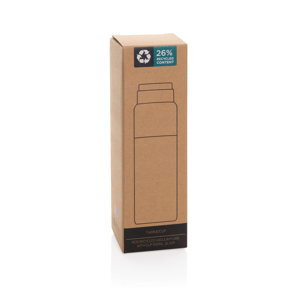 Thermocup RCS recycled vacuum flask with cup 500ml