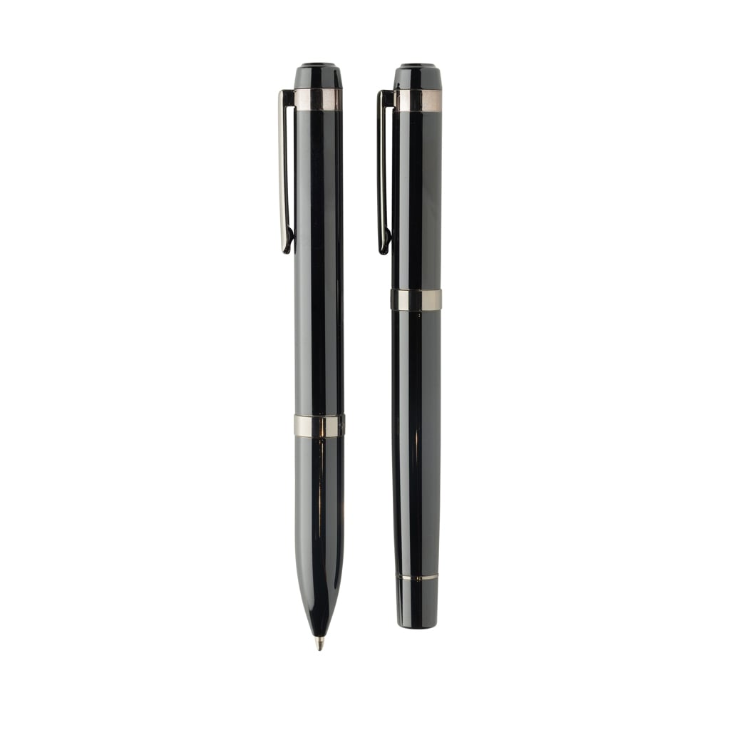 Swiss peak OSLO recycled stainless steel deluxe pen set