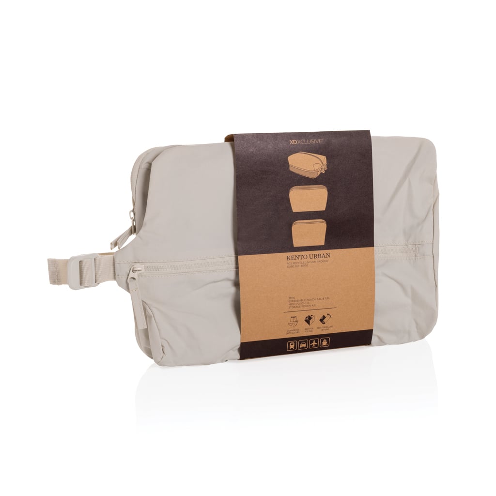 KENTO URBAN RCS recycled nylon packing cube set