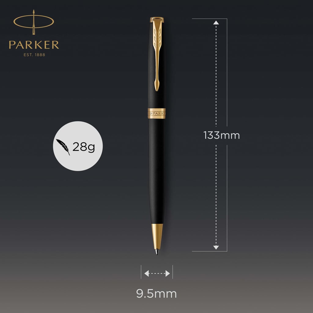 Parker SONNET Ballpoint Pen, Matte Black with Palladium Trim