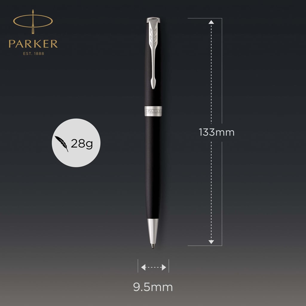 Parker SONNET Ballpoint Pen, Matte Black with Palladium Trim