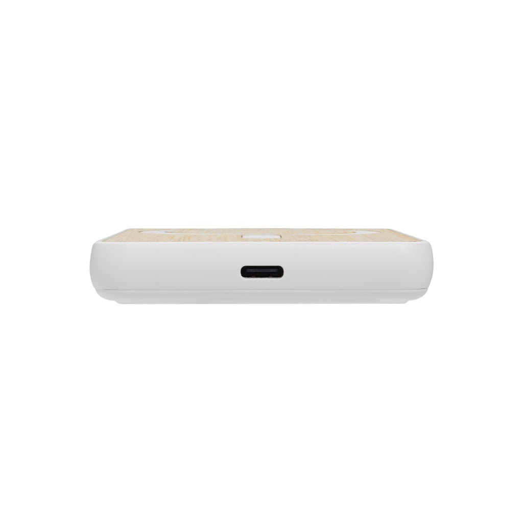 Zen RCS rplastic 5000 mah 5W magnetic bamboo powerbank